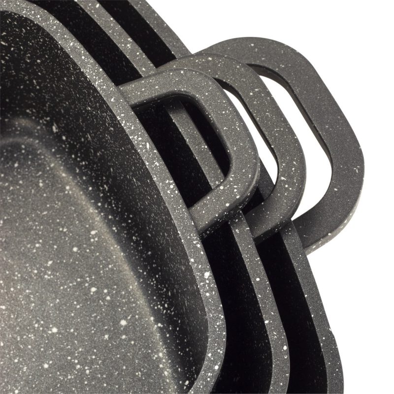 Комплект мраморни съдове за готвене Kamille KM-4435