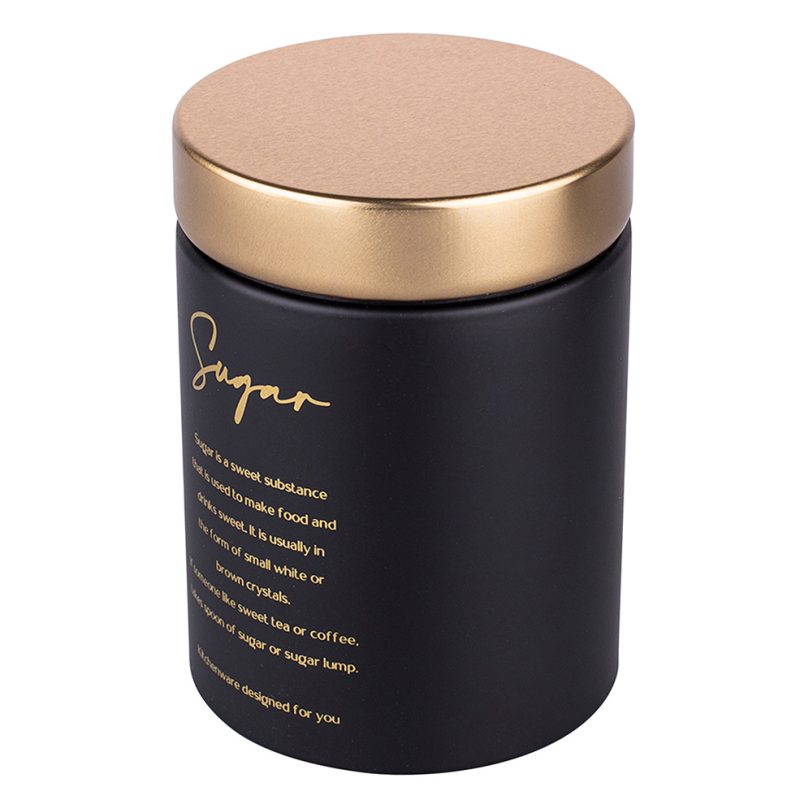 Кутия за съхранение на захар DECCOTA Glow Black