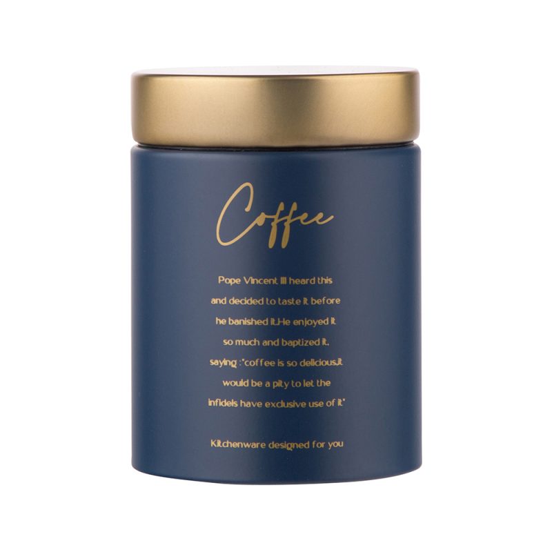 Кутия за съхранение на кафе DECCOTA Glow Blue, синя