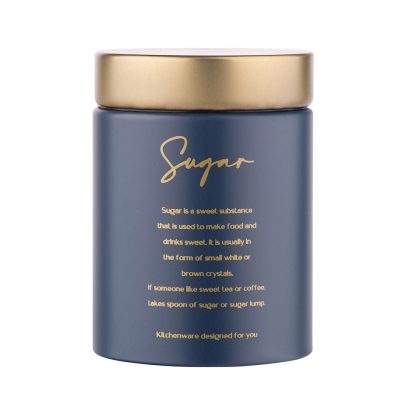Кутия за съхранение на захар DECCOTA Glow Blue, синя