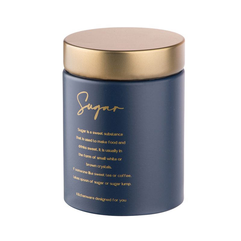 Кутия за съхранение на захар DECCOTA Glow Blue, синя